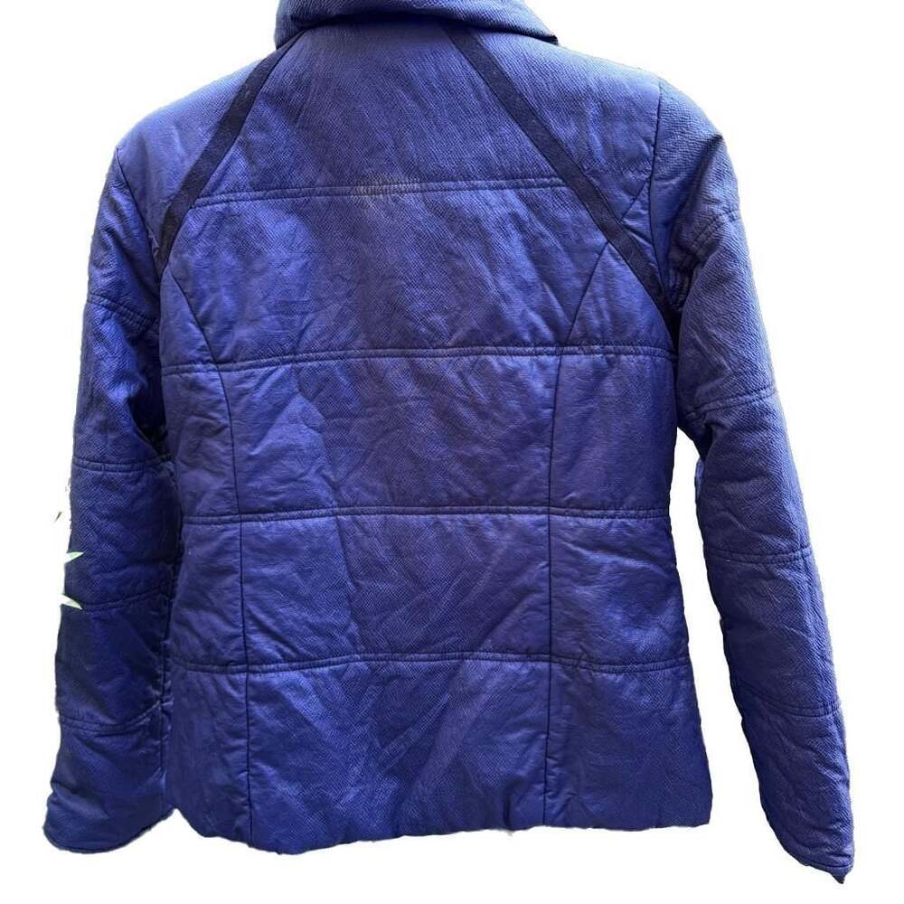 Kenneth Cole Navy Double Zip Quilted Puffer Jacket